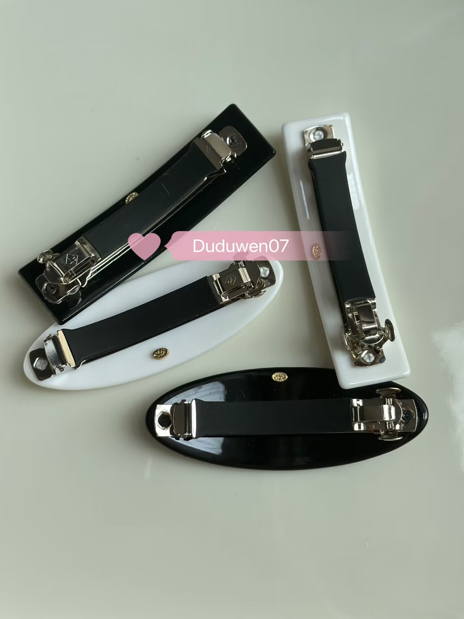 9X3CM Fashion acrylic hair clips C metal marks diamond pattern design Barrettes collection classic accessories vip-gift paper card