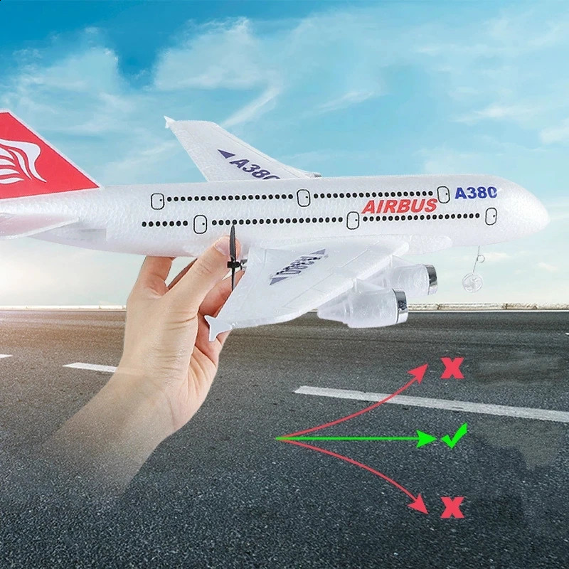 Aircraft Modle Airbus A380 RC Airplane Boeing 747 Plane Remote Control 24G Fixed Wing Model Toys for Children Boys 231118 - view 4