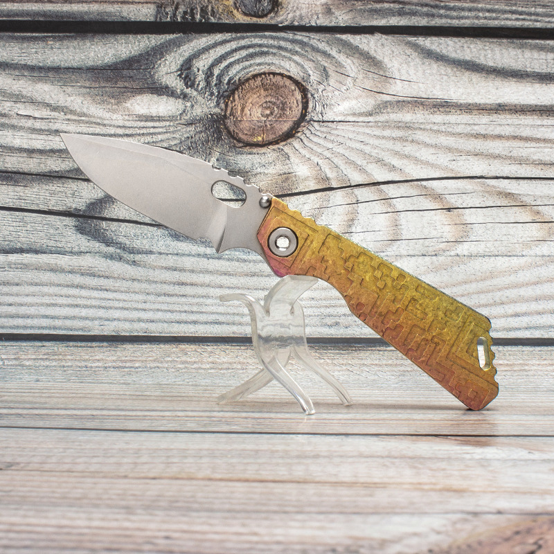 EVIL EYES Custom Strider SNG #78 Folding Knife Fashionable Crystalline Titanium Handle 100% M390 Blade Outdoor Survival Tools Tactical Pocket EDC Collection Series
EVIL EYES Custom Strider SNG #78 Folding Knife Fashionable Crystalline Titanium Handle 100% M390 Blade Outdoor Survival Tools Tactical Pocket EDC Collection Series