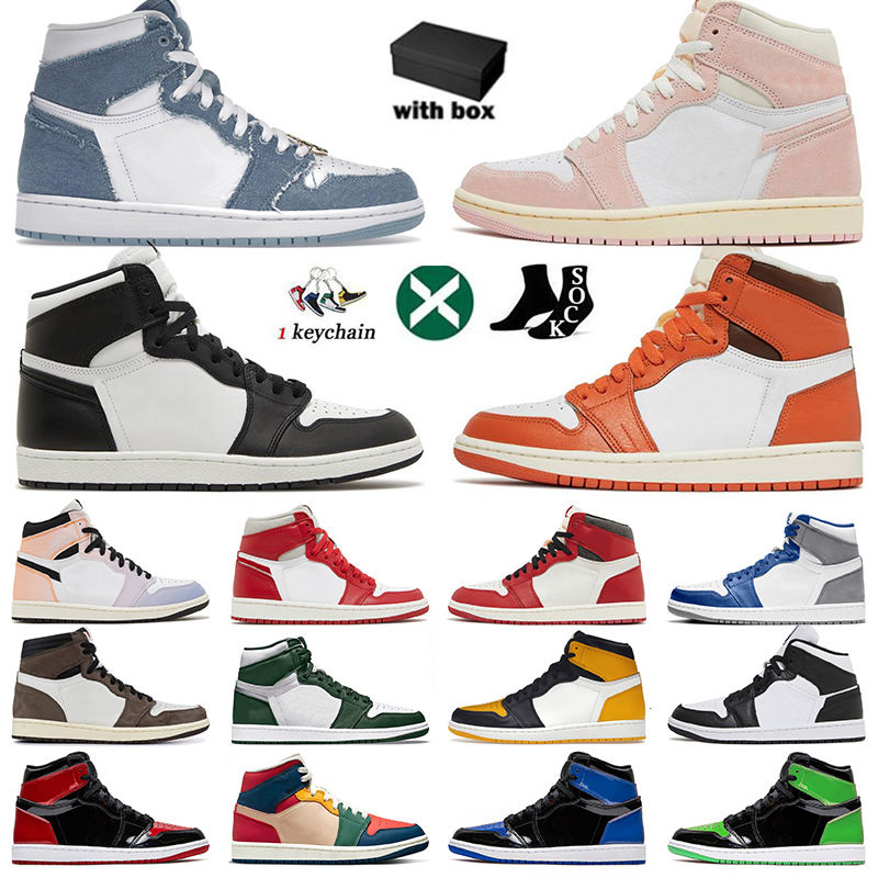 New Jumpman 1 High OG Basketball Shoes for Men Women Jorde 1s Starfish Lost and Found Washed Pink Skyline Black White Denim Dark Mocha Jorden1s Sneakers With Box 36-47, D57 mid crimson tint toe 36-46
New Jumpman 1 High OG Basketball Shoes for Men Women Jorde 1s Starfish Lost and Found Washed Pink Skyline Black White Denim Dark Mocha Jorden1s Sneakers With Box 36-47, D57 mid crimson tint toe 36-46