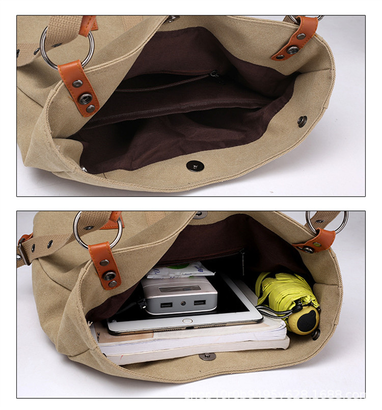 LM Outdoor Bag Yoga Canvas Women's Bag Casual Single Shoulder Bag Multifunctional Backpack Cross-body Backpack LL666