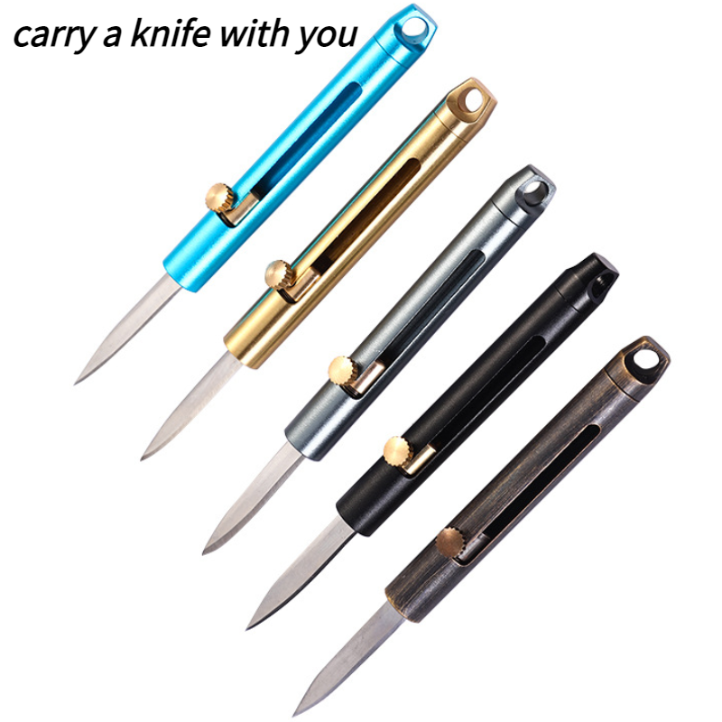 

New EDC Mini Knife Portable Invisible Knife Keychain Gift Self-defense Knife Small Key Knife Demolition Express Knife Gift