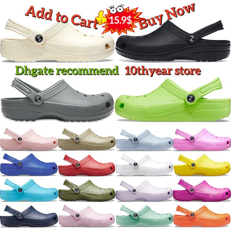 Croc Clog designer Sandals slippers slides Buckle classic mens triple black white red Khaki bule pink Waterproof Shoes Nursing Hospital womens, 11
Croc Clog designer Sandals slippers slides Buckle classic mens triple black white red Khaki bule pink Waterproof Shoes Nursing Hospital womens, 11