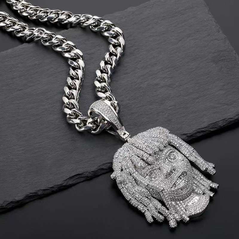 Hip Hop Fashion Brass Micro Pave Zircon Dreadlocks Portrait Iced Out Men Hip Hop Pendants
Hip Hop Fashion Brass Micro Pave Zircon Dreadlocks Portrait Iced Out Men Hip Hop Pendants