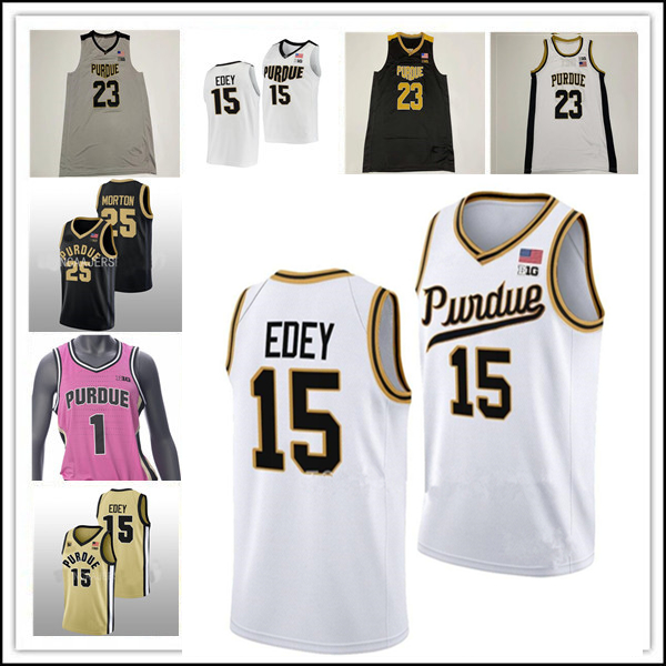 Custom Purdue Boilermaker College Basketball Jerseys Zach Edey Braden Smith Carsen Edwards Jaden Ivey Lance Jones Myles Colvin Fletcher Loyer Camden Heide Berg 4XL