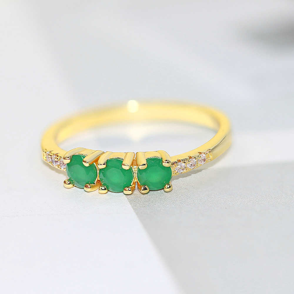Band Rings Rings For Women Unique Sweet Multicolor Candy Stone Crystal Light Gold Color Wedding Finger Ring Gift Fashion Jewelry R876