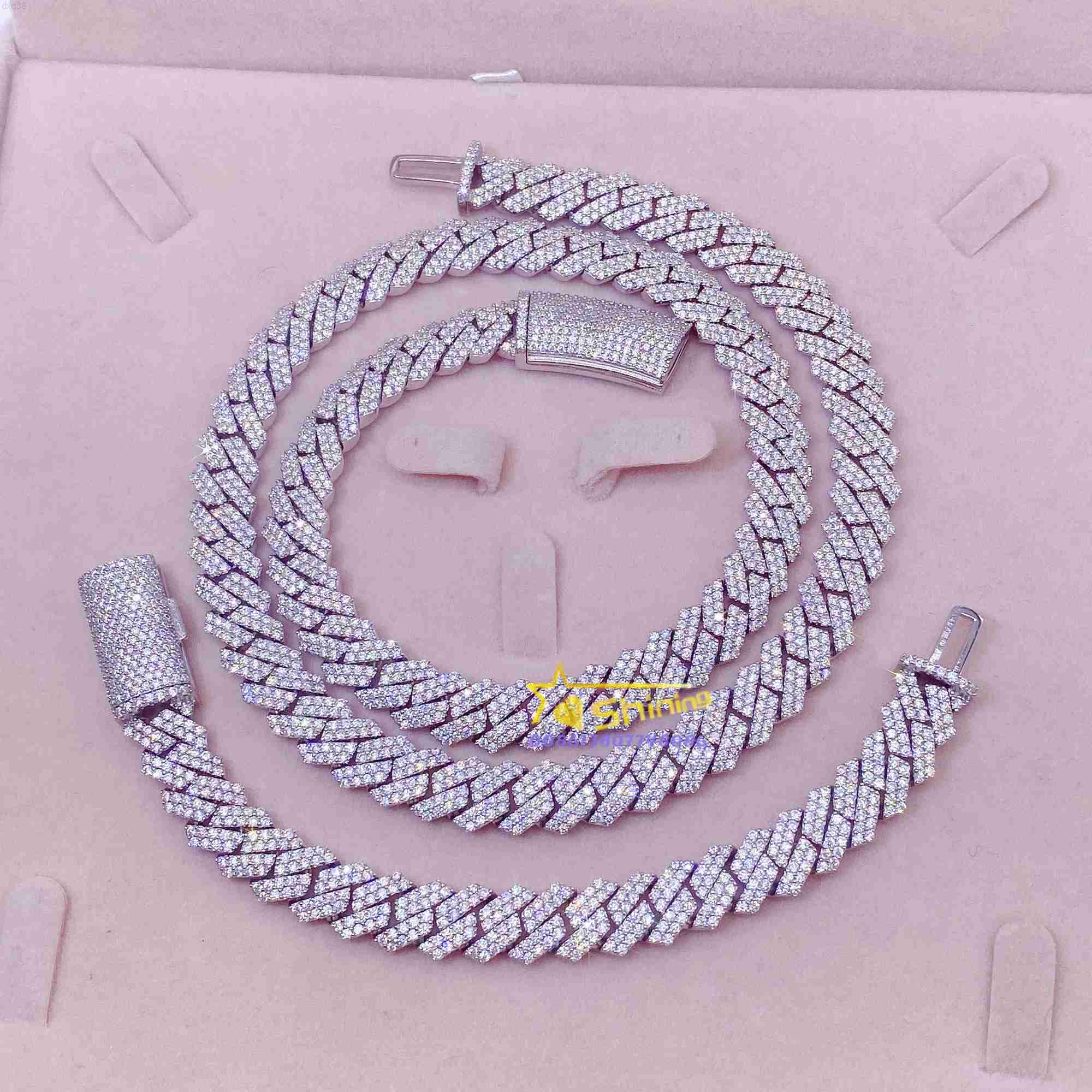 Top Sale Men Women Necklace Sterling Silver 925 Hip Moissanite Chain Iced Out Cuban Link With GRA Certificate
Top Sale Men Women Necklace Sterling Silver 925 Hip Moissanite Chain Iced Out Cuban Link With GRA Certificate