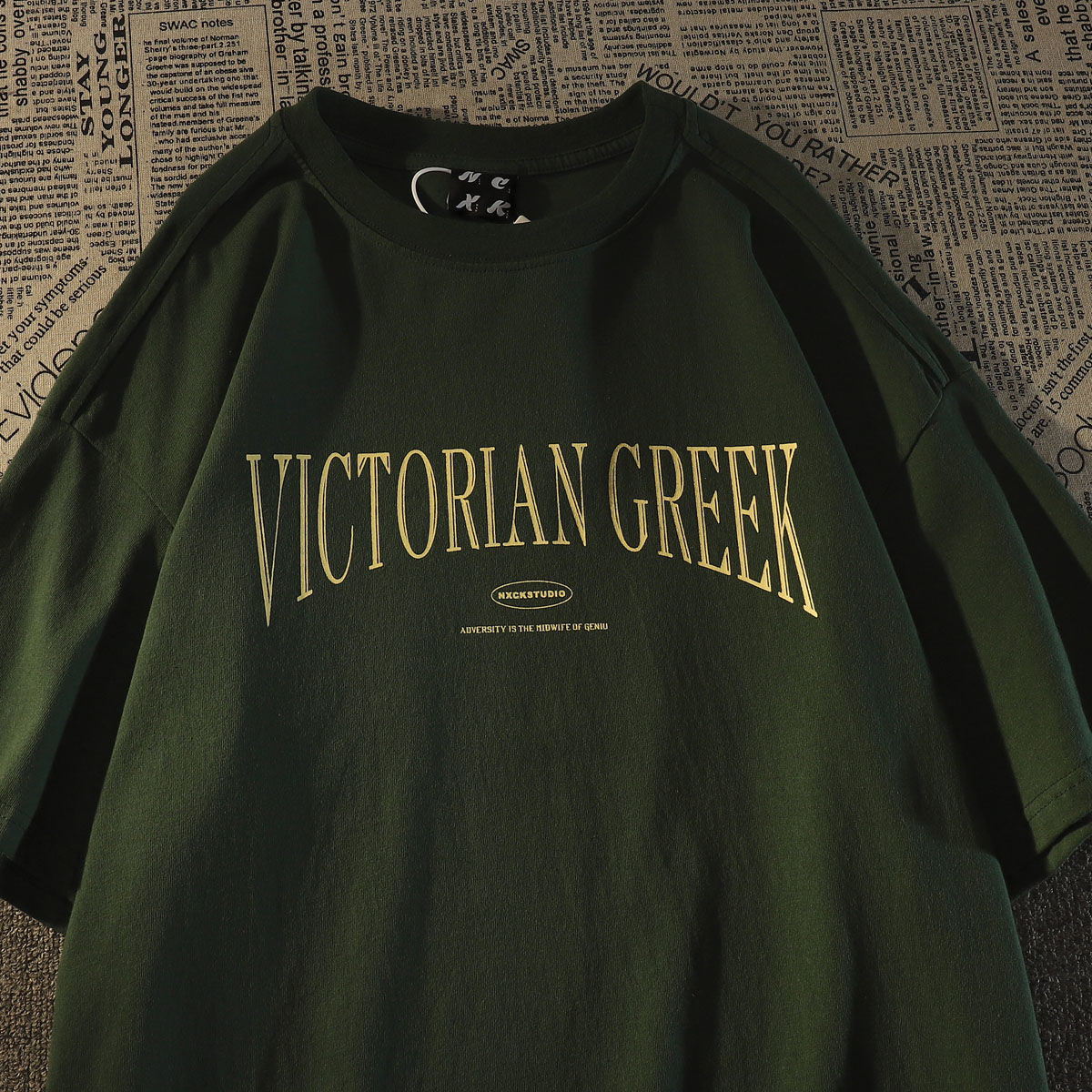 Womens TShirt European and American fashion br dark black high street white couple dress top ins loose tshirts men women short sleeves 230419