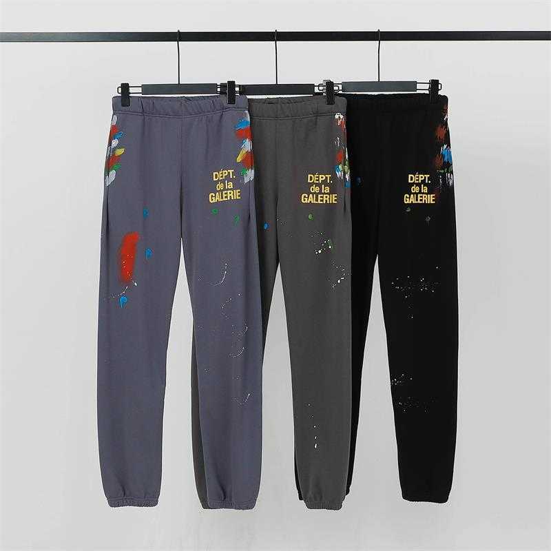 Fashion Designer Clothing Galleryes Depts Casual pant Paint Splashing Ink Hand-painted Letter Printing Men's Loose Pants Women's Casual Leggings Streetwear Hip hop, Black
Fashion Designer Clothing Galleryes Depts Casual pant Paint Splashing Ink Hand-painted Letter Printing Men's Loose Pants Women's Casual Leggings Streetwear Hip hop, Black