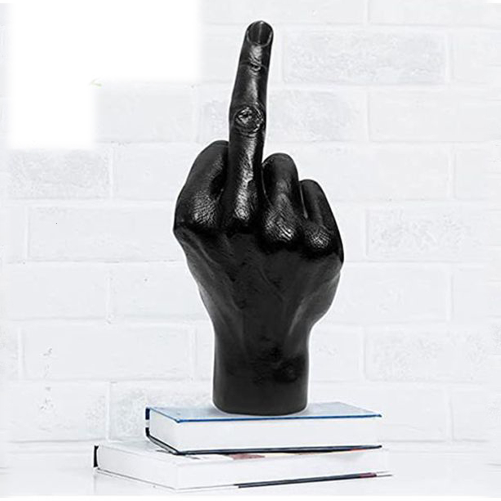 Decorative Objects Figurines Personalized Middle Finger Statue Nordic Resin Craft Sculptures Ornament Home Office Decorations Living Room Decor 230418
Decorative Objects Figurines Personalized Middle Finger Statue Nordic Resin Craft Sculptures Ornament Home Office Decorations Living Room Decor 230418