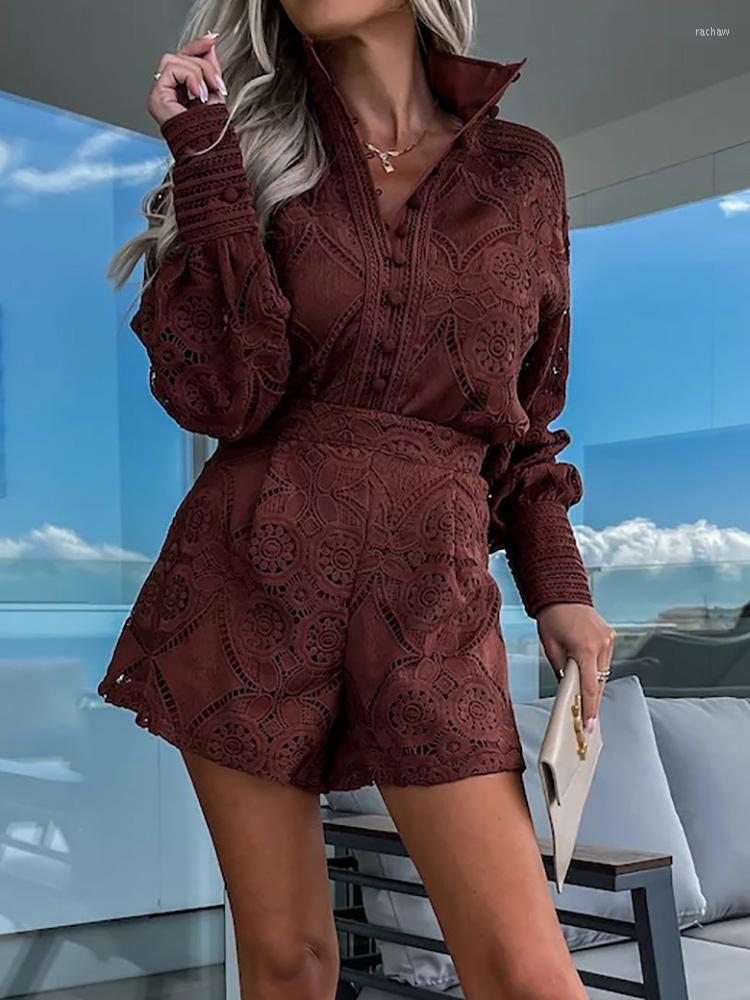 Women' Tracksuits Lace Slim Fit Mini Shorts Two Piece Set Summer Female Patchwork Hollow Out Outfits Women Office Chic Long Sleeve And, 02 apricot
Women' Tracksuits Lace Slim Fit Mini Shorts Two Piece Set Summer Female Patchwork Hollow Out Outfits Women Office Chic Long Sleeve And, 02 apricot