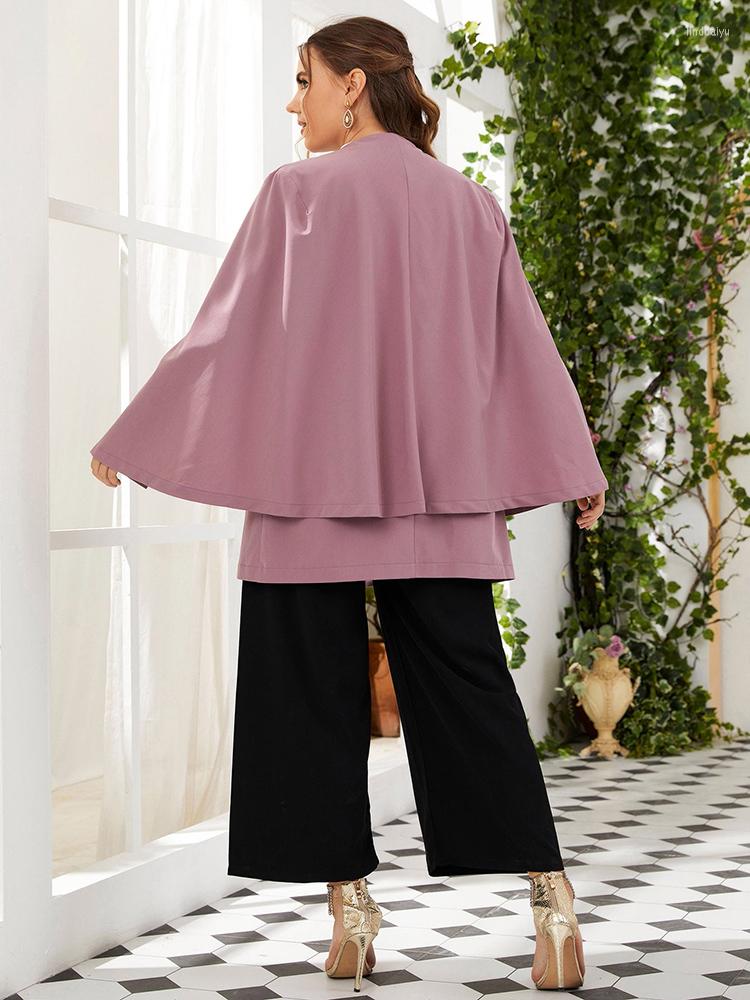 Outerwear TOLEEN Clearance Outfits Fashion Women Large Plus Size Coat 2023 Spring Autumn Elegant Shawl Suit Outwear Evening Party Clothing