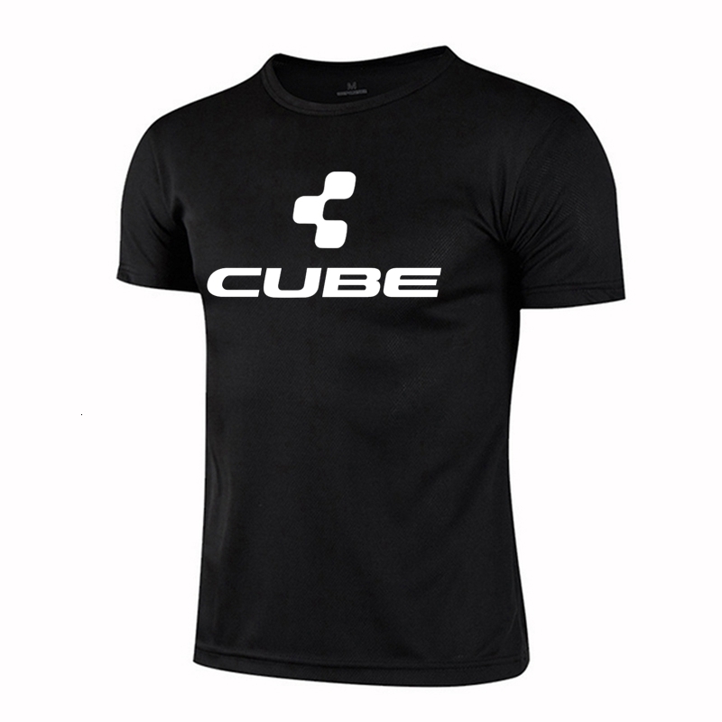 Men's T Shirts CUBE Summer Breathable Mesh T shirts Men Sportswear Stretch Sweat Tees Male Plus Size Fashion Print Workout Gym T Shirt 230419