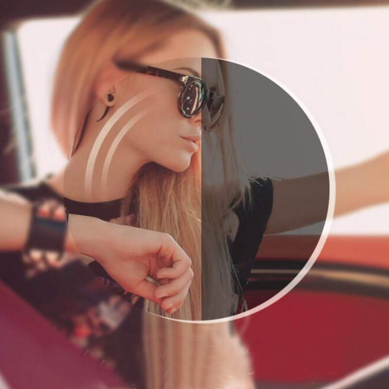 MR8 Photochromic Lens Custom Strong PC Color Change Aspherical Lenses UV protection Prescription glasses Myopia Driving