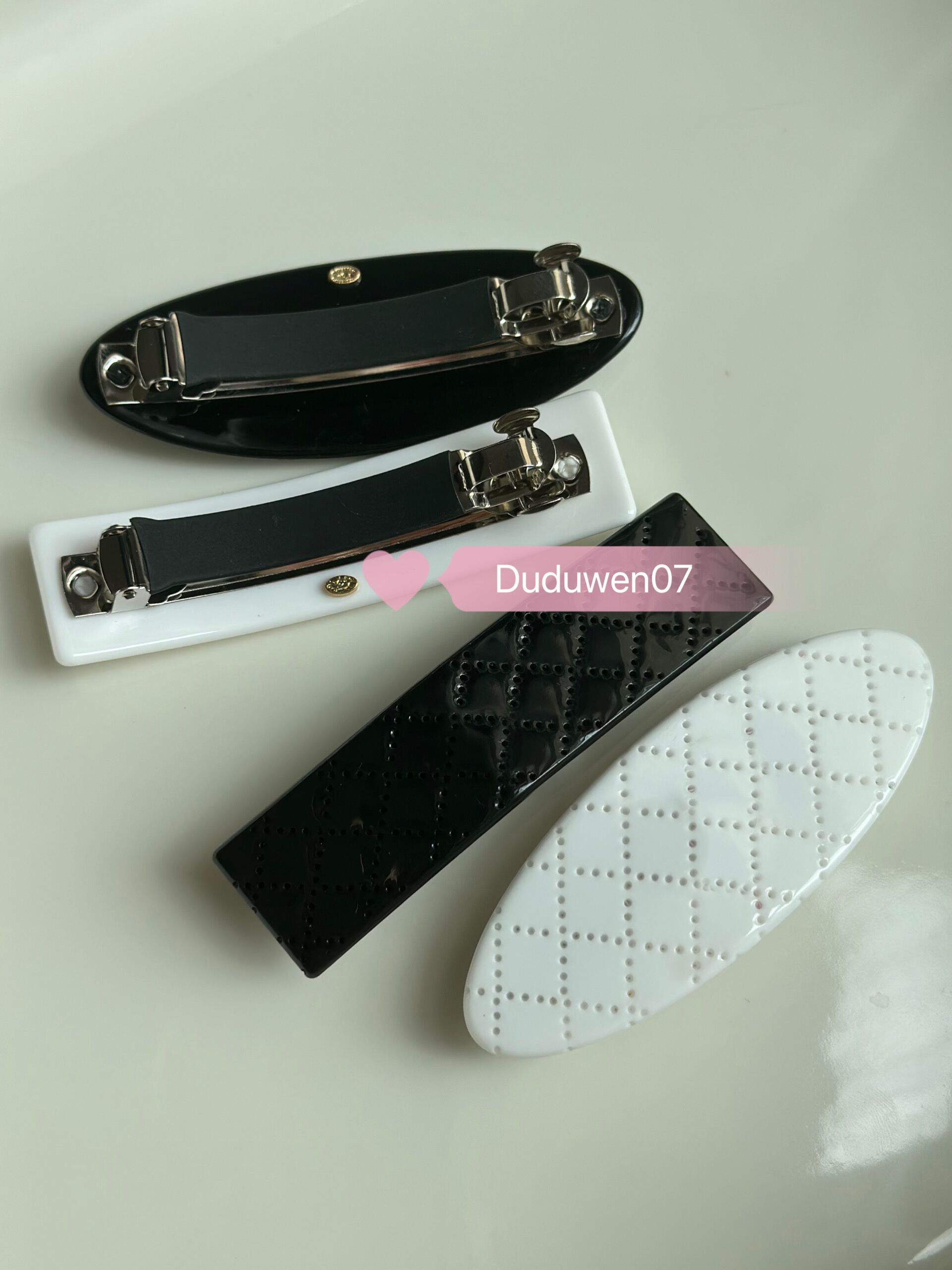 9X3CM Fashion acrylic hair clips C metal marks diamond pattern design Barrettes collection classic accessories vip-gift paper card