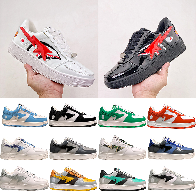2023 Bapesta Sta Low Designer Running Shoes for Men Women Block Shark Black White Teal Brown Yellow Suede Patent Leather Blue White mens womens Train Jogging Sneakers, No.19 pink suede
2023 Bapesta Sta Low Designer Running Shoes for Men Women Block Shark Black White Teal Brown Yellow Suede Patent Leather Blue White mens womens Train Jogging Sneakers, No.19 pink suede