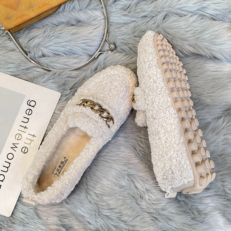 Sandal's winter plush shoes Fashion chain round head design Outdoor leisure warm snow boots plus size loafers 4143 230419, Khaki
Sandal's winter plush shoes Fashion chain round head design Outdoor leisure warm snow boots plus size loafers 4143 230419, Khaki