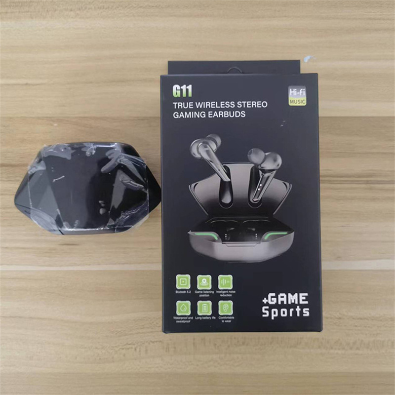 G11 TWS Gaming Bluetooth 5.2 Headset Earphones Low latency Wireless Game Earphone