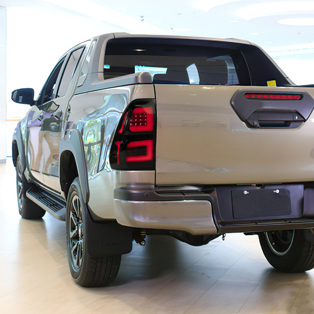 Car Styling Rear Light For Toyota Hilux 20 15-2021 DRL Running Lights LED Sequential Turn Signal Taillight Brake Reverse