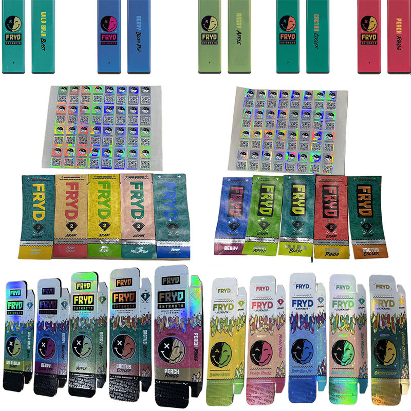 Disposable vape FRYD E cigarettes 2.0ml Empty Cartridge Vape Pen Ecigs 350mAh Battery USB Rechargeable Vapes Bar 5 strains Packaging 10 flavor vs Runtz Alien Delta
Disposable vape FRYD E cigarettes 2.0ml Empty Cartridge Vape Pen Ecigs 350mAh Battery USB Rechargeable Vapes Bar 5 strains Packaging 10 flavor vs Runtz Alien Delta
