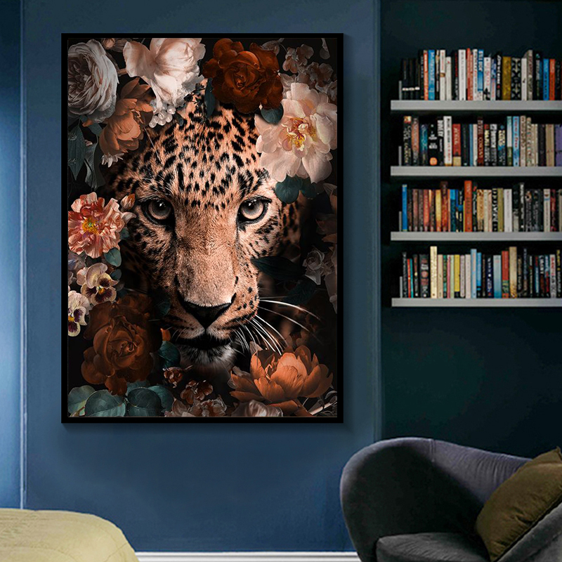 Canvas Painting Lion Tiger With Flowers Leaves Nordic Cartoon Animal Posters And Prints Wall Art For Living Room Home Decoration
Canvas Painting Lion Tiger With Flowers Leaves Nordic Cartoon Animal Posters And Prints Wall Art For Living Room Home Decoration