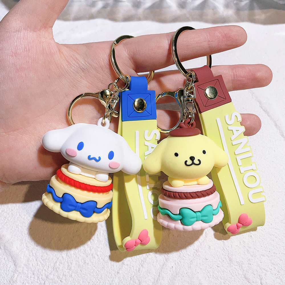 Fashion Kawaii styles Character Jewelry KeyChains Backpack Car Fashion Key Ring Accessories kids gift