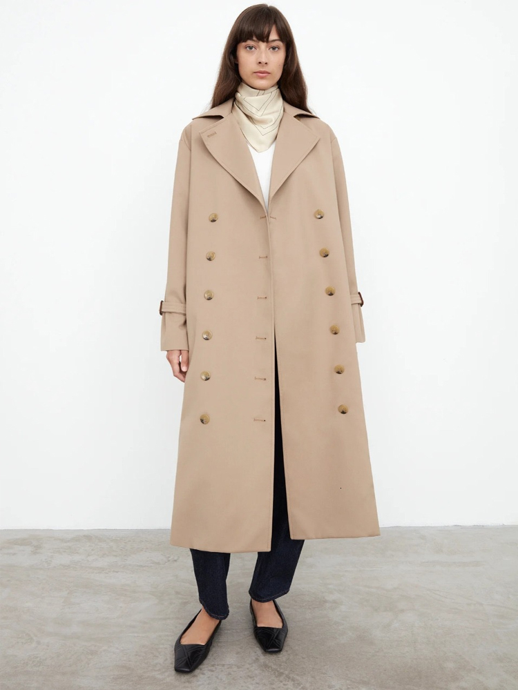Women's Jackets Original Toteme Trench Coats for Women Cotton Winter Season Oversize TurnDown Collar Double Breasted Wool Blend Long Wi 230418, Khaki
Women's Jackets Original Toteme Trench Coats for Women Cotton Winter Season Oversize TurnDown Collar Double Breasted Wool Blend Long Wi 230418, Khaki