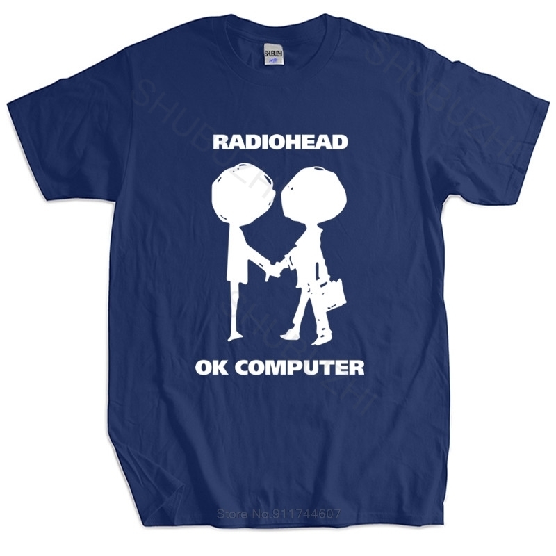 Mens TShirts men t shirt summer cotton tshirt Radiohead OK Computer OKNOTOK Music Rock BandBlack TShirt euro size 230419