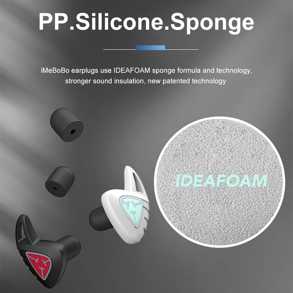 Snoring Cessation Earplugs Silicone Black Sleep Soundproof Noise Reduction Tapones Oido Ruido Ear Plugs Protection Soft Snoring Memory Foam 230419