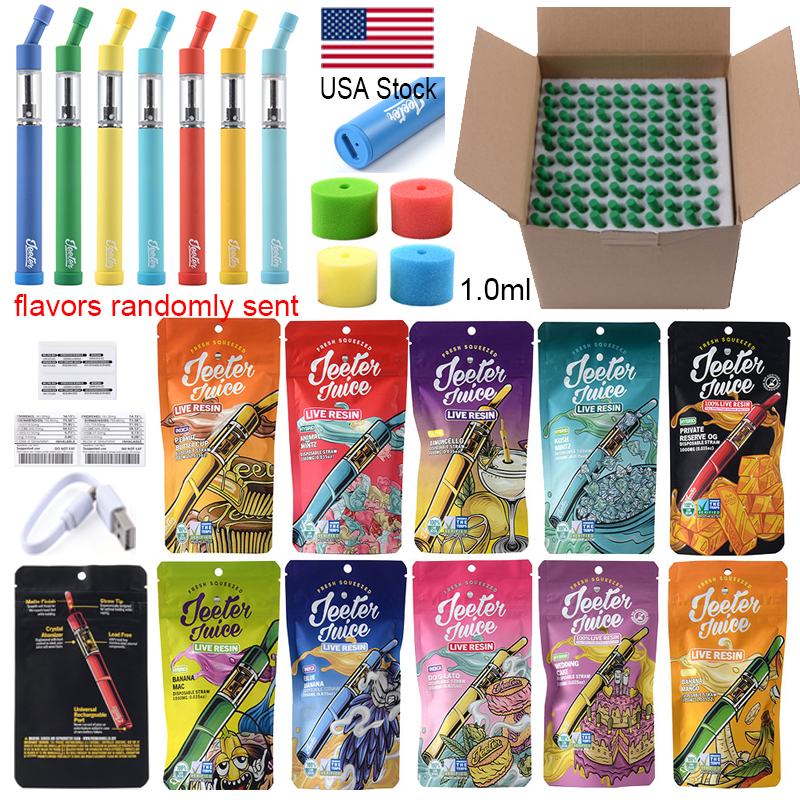 USA Stock Jeeter Juice Rechargeable Empty Disposable Vape Pen 1.0ml Atomizers Carts Thick Oil Vaporizer 180mAh Battery Micro USB Bags Pack Preheat Device Pods E Cigs
USA Stock Jeeter Juice Rechargeable Empty Disposable Vape Pen 1.0ml Atomizers Carts Thick Oil Vaporizer 180mAh Battery Micro USB Bags Pack Preheat Device Pods E Cigs