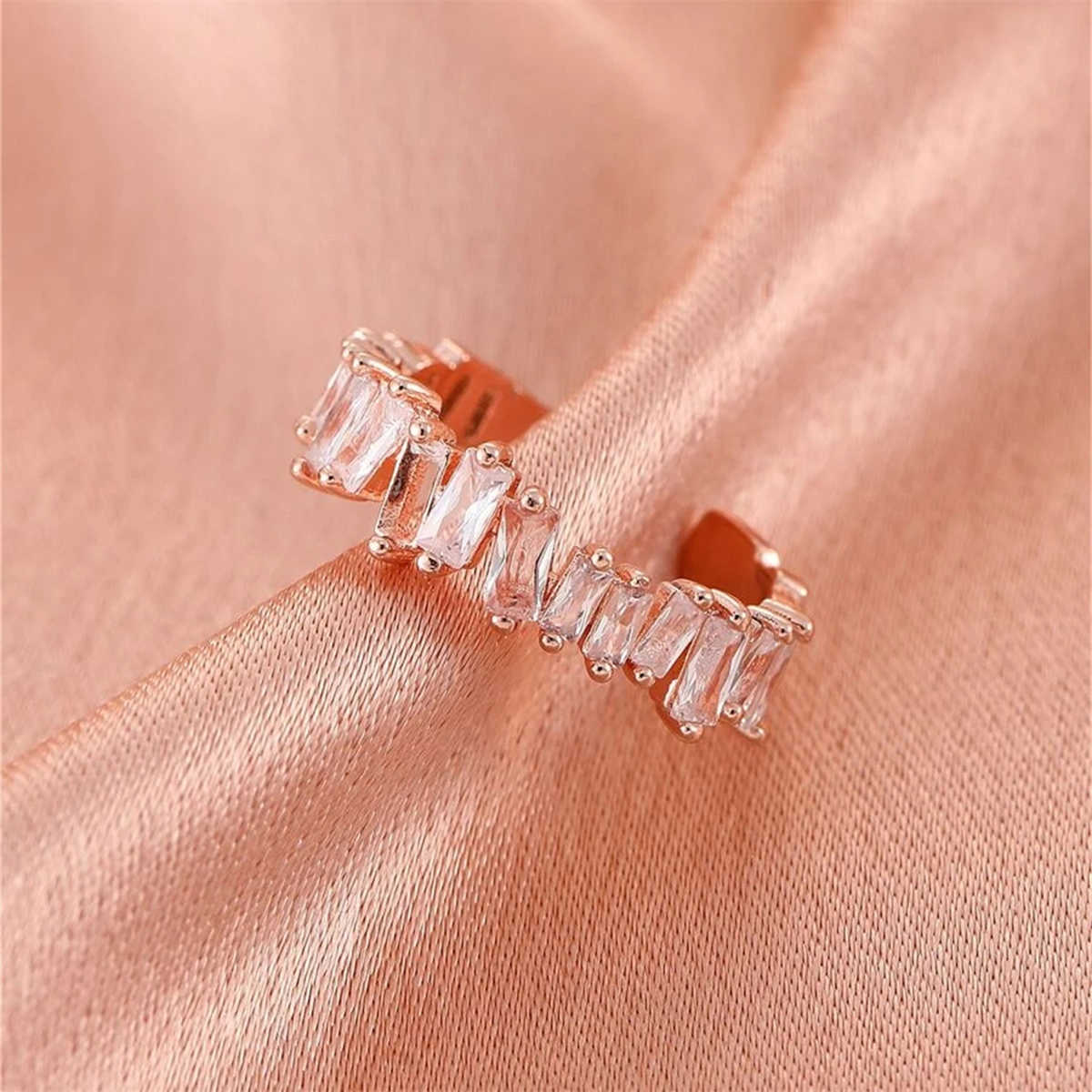 Band Rings Inlaid Zircon Irregular Opening Ring Index Finger Ring Alloy Ring Fashion Jewelry anillos mujer