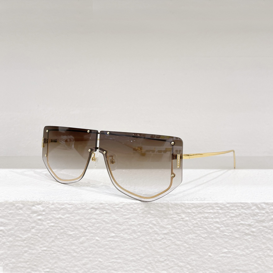 Flat Top Rimless Sunglasses Gold Brown Gradient Men Designer Sun Glasses Sonnenbrille Shades UV400 Eyewear with Box
Flat Top Rimless Sunglasses Gold Brown Gradient Men Designer Sun Glasses Sonnenbrille Shades UV400 Eyewear with Box