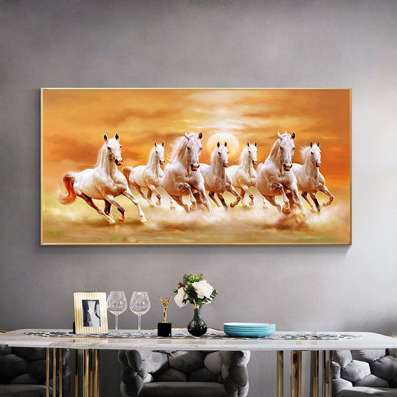 Canvas Painting Artistic Animal Seven White Horse Oil Painting on Canvas Posters and Print Modern Wall Painting For Living Room Cuadros
Canvas Painting Artistic Animal Seven White Horse Oil Painting on Canvas Posters and Print Modern Wall Painting For Living Room Cuadros