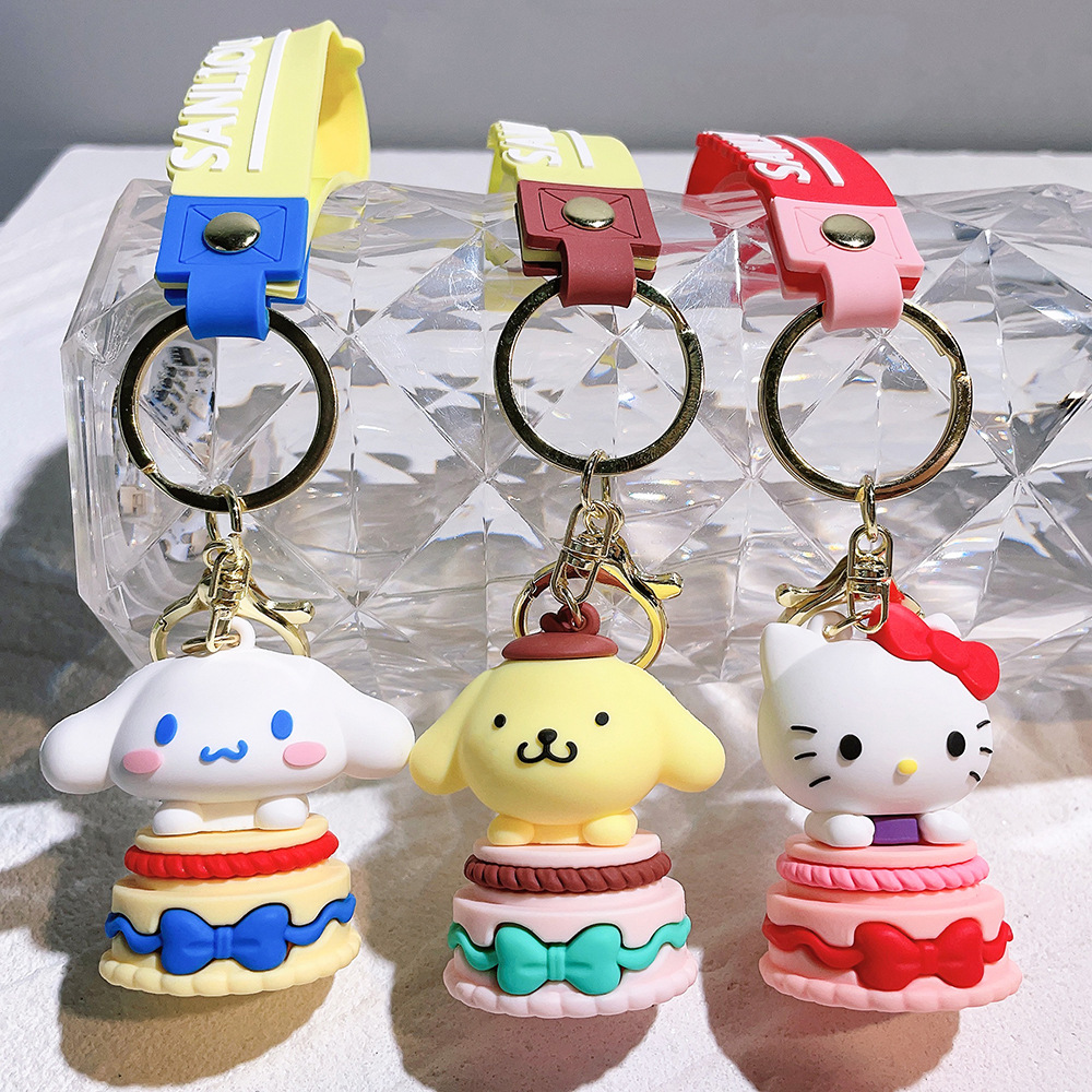 Fashion Kawaii styles Character Jewelry KeyChains Backpack Car Fashion Key Ring Accessories kids gift