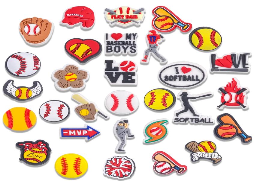 Shoe Parts Accessories Softball Croc Charms Pvc Baseball For Boys Fits Sandals Bracelets Decoration Gift Girls Man Women Party Fav5007204
Shoe Parts Accessories Softball Croc Charms Pvc Baseball For Boys Fits Sandals Bracelets Decoration Gift Girls Man Women Party Fav5007204