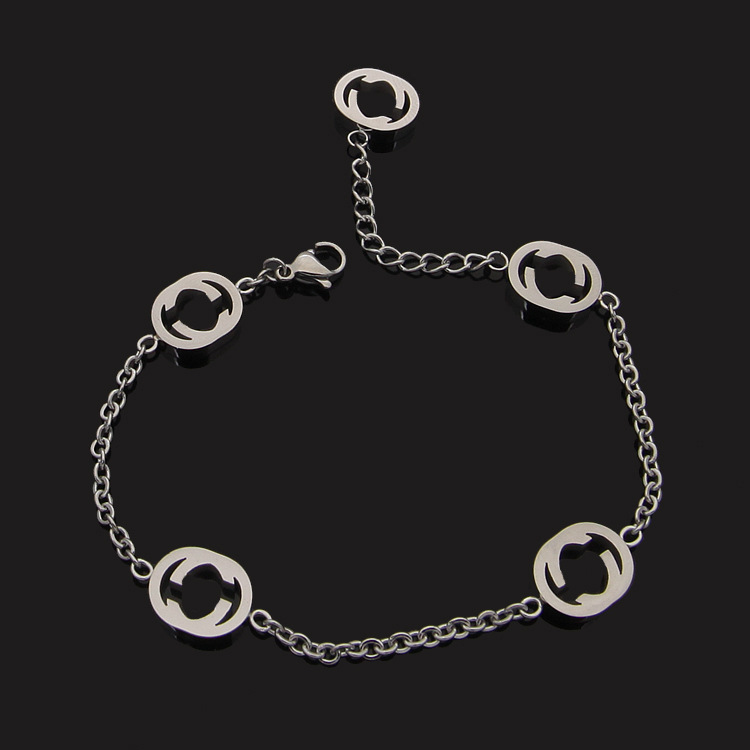 Tennis Hollow G-letter Bracelet for Foreign Trade Lovers G-word Bracelet