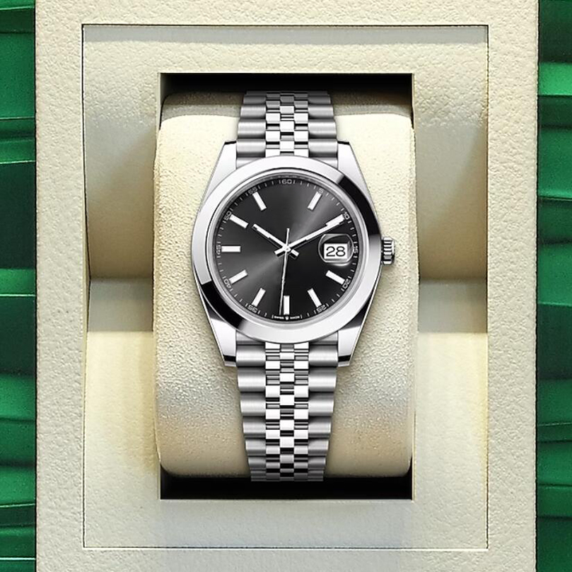 Mens Watch 41mm V5 Smooth Bezel Datejust Green Dial 18K White Gold Automatic Movement Sappire Glass Ref.126300 Luminous Watches Sport Wristwatch, 16
Mens Watch 41mm V5 Smooth Bezel Datejust Green Dial 18K White Gold Automatic Movement Sappire Glass Ref.126300 Luminous Watches Sport Wristwatch, 16
