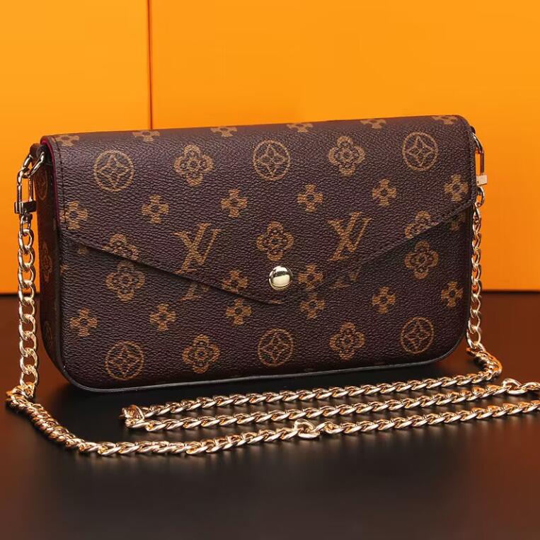 Designers bag multi accessories women Crossbody Messenger bags Handbags Flower shoulder louise Purse Crossbody viuton handbag lady Leather with box Felicie