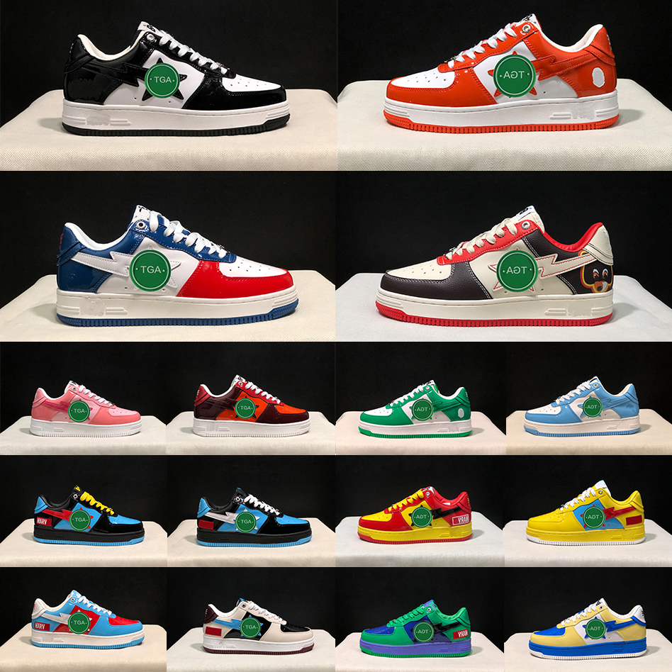 Bapestas SK8 Sta Running Shoes SK8 Baped Designer Bapesta Camo Black White Green Red Orange Camouflage Mens Womens Trainers Sports Sneakers Classic Platform Shoes, Item#41
Bapestas SK8 Sta Running Shoes SK8 Baped Designer Bapesta Camo Black White Green Red Orange Camouflage Mens Womens Trainers Sports Sneakers Classic Platform Shoes, Item#41