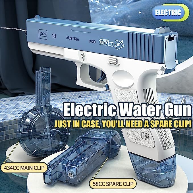 Gun Toys Automatic Electric Water Gun Toy Summer Outdoors Pool Beach Toys High Pressure Water Pistol Large Clip Birthday Easter Gifts 230419
Gun Toys Automatic Electric Water Gun Toy Summer Outdoors Pool Beach Toys High Pressure Water Pistol Large Clip Birthday Easter Gifts 230419