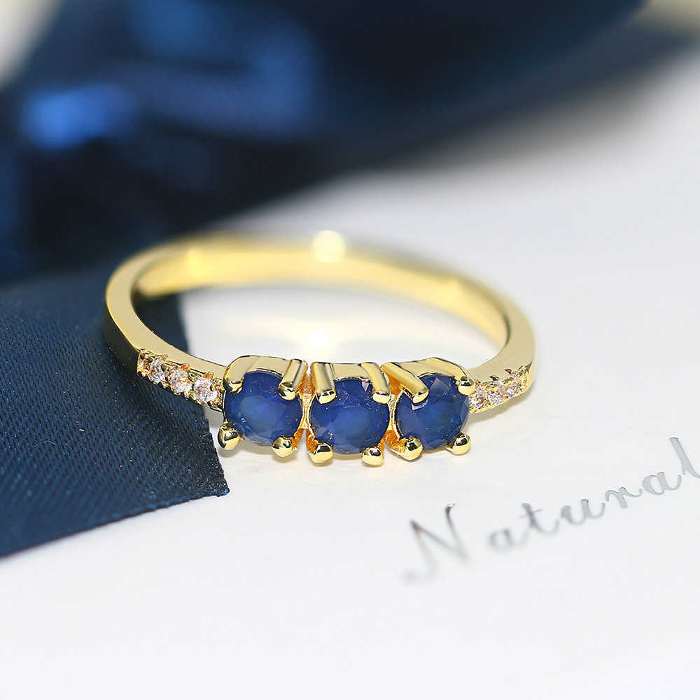 Band Rings Rings For Women Unique Sweet Multicolor Candy Stone Crystal Light Gold Color Wedding Finger Ring Gift Fashion Jewelry R876