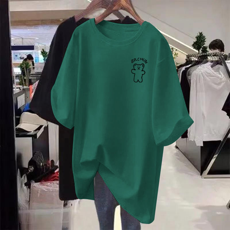 Womens TShirt Women Summer Oversized Casual Tshirt Short Sleeve Solid Pirnted Tees Female Tops PDlja12 230419