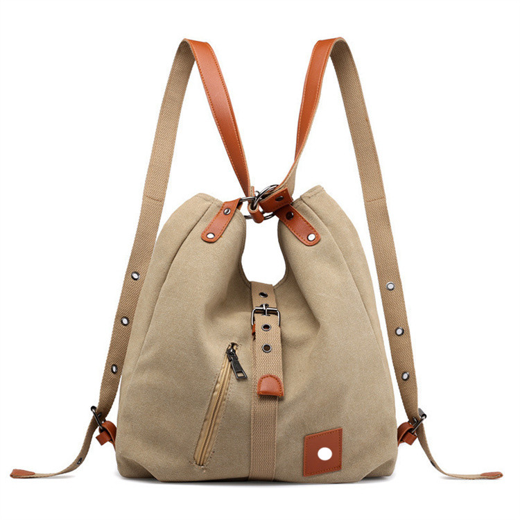 LM Outdoor Bag Yoga Canvas Women's Bag Casual Single Shoulder Bag Multifunctional Backpack Cross-body Backpack LL666