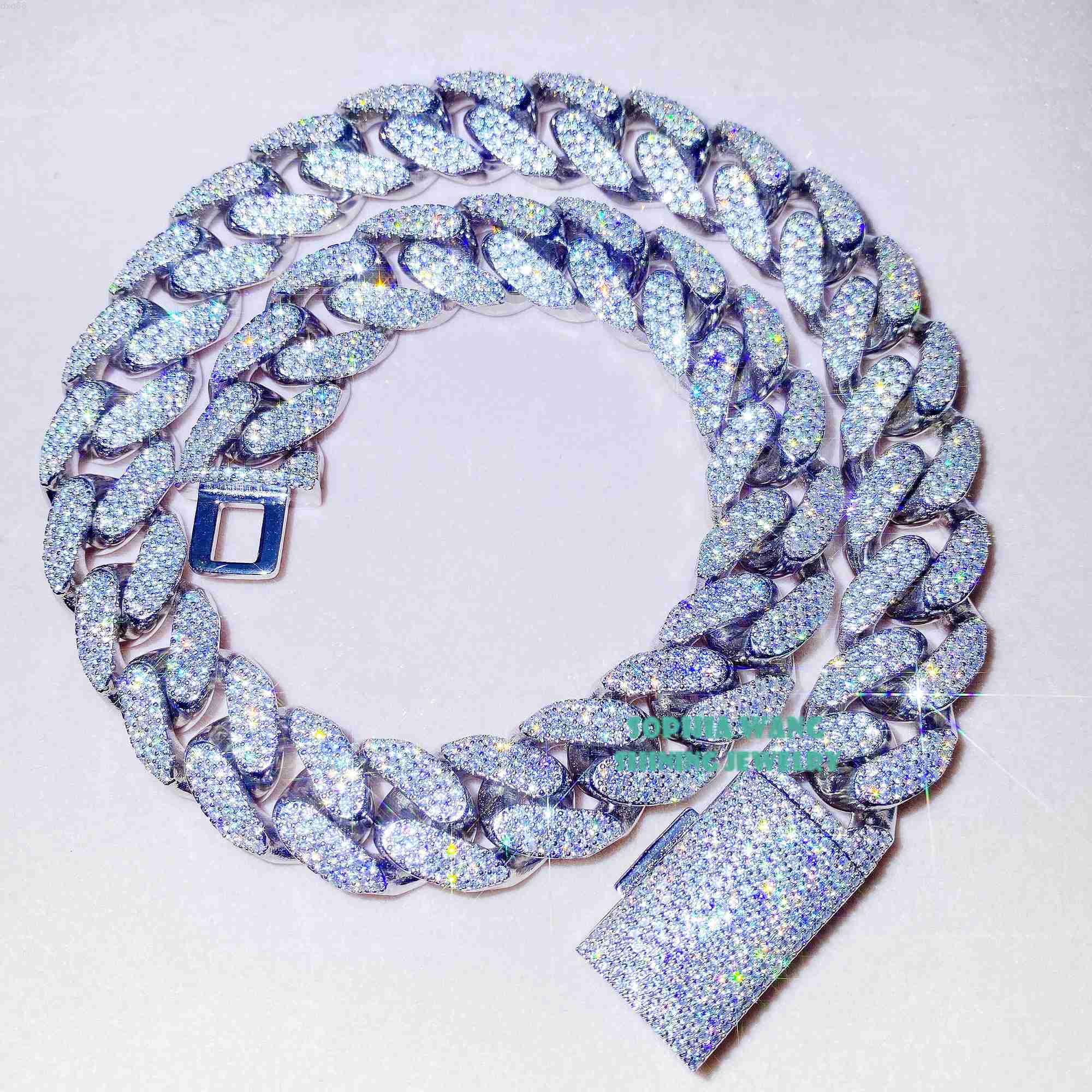 Iced moissanite pass diamond tester necklace 18mm 3 row heavy miami moissanite diamond cuban link
Iced moissanite pass diamond tester necklace 18mm 3 row heavy miami moissanite diamond cuban link