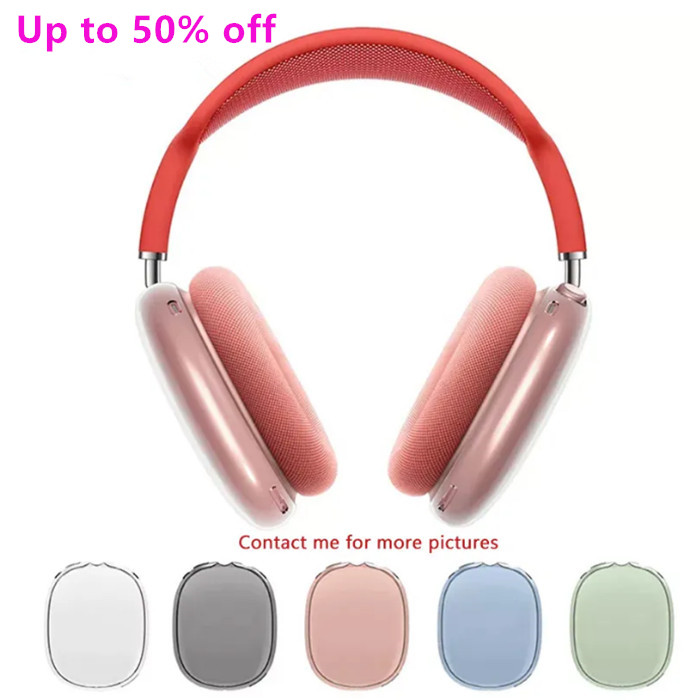 For AirPods Max Headband Headphones transparent case AirPods Pro 2 leather Protective Travel Case