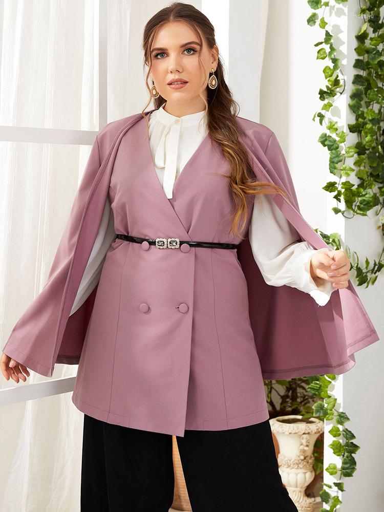 Outerwear TOLEEN Clearance Outfits Fashion Women Large Plus Size Coat 2023 Spring Autumn Elegant Shawl Suit Outwear Evening Party Clothing