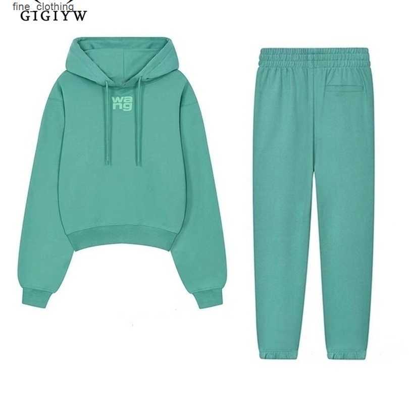 AW Womens Two Piece Pants Hoodies Straight Pants Sets 2pcs Loose Hooded Sweatshirt Cotton Longsleeved Printed Wang Autumn Winter Women suit, Brown
AW Womens Two Piece Pants Hoodies Straight Pants Sets 2pcs Loose Hooded Sweatshirt Cotton Longsleeved Printed Wang Autumn Winter Women suit, Brown