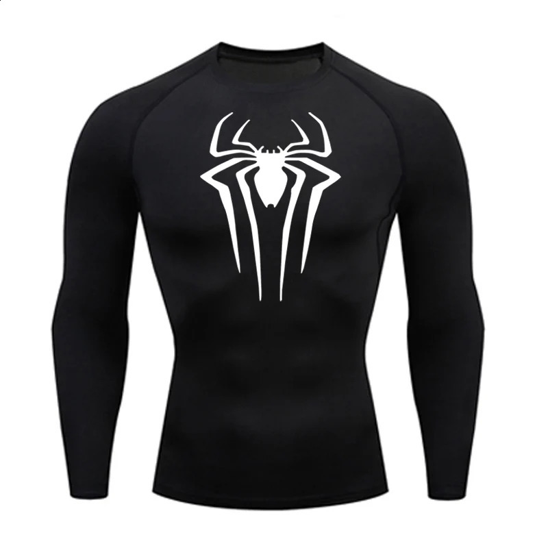 Men's T-Shirts Sun Protection Sports Second Skin T-shirt Men's Fitness Rashgarda MMA Long Sleeves Compression Shirt Workout Clothing 231118