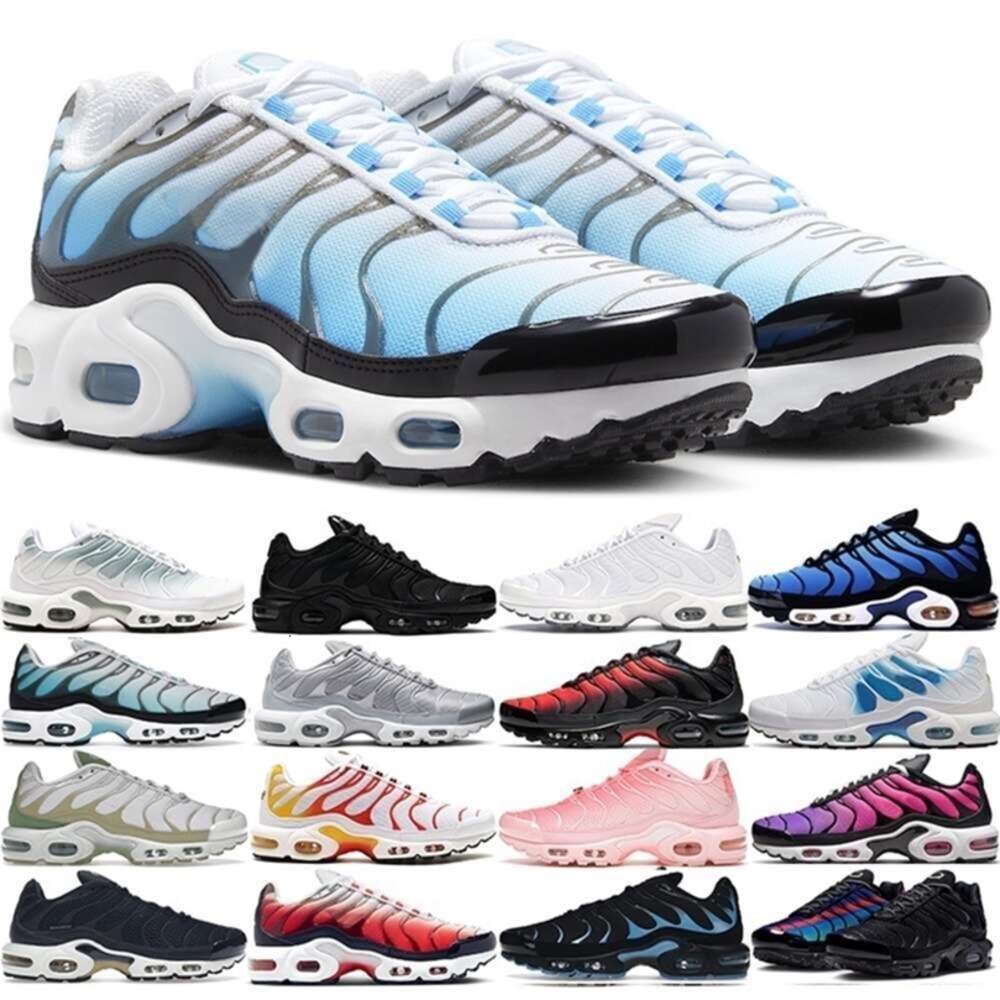 With Box tn plus tns running shoes for men womens triple black white Baltic Berlin Atlanta Mica Green Fire University sports sneakers trainers fashion