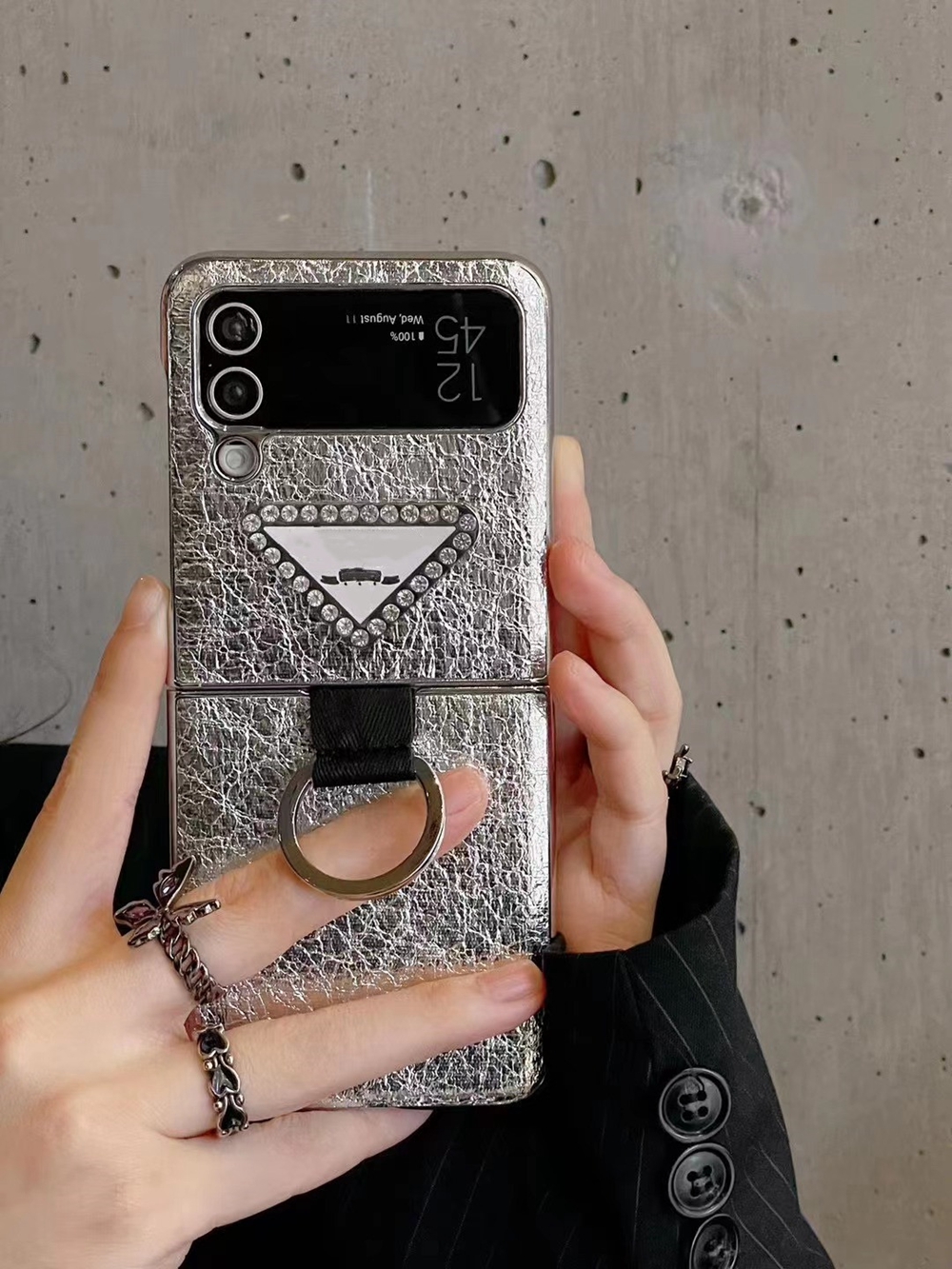 Z Flip 4 Phone Cover For Samsung Galaxy Z Flip4 3 Case PU Bumper Slim Anti-Knock Luxury Brown Diamond Triangle Cases For Z Flip 3 ZFlip3 ZFlip2 Protective Cover, White
Z Flip 4 Phone Cover For Samsung Galaxy Z Flip4 3 Case PU Bumper Slim Anti-Knock Luxury Brown Diamond Triangle Cases For Z Flip 3 ZFlip3 ZFlip2 Protective Cover, White